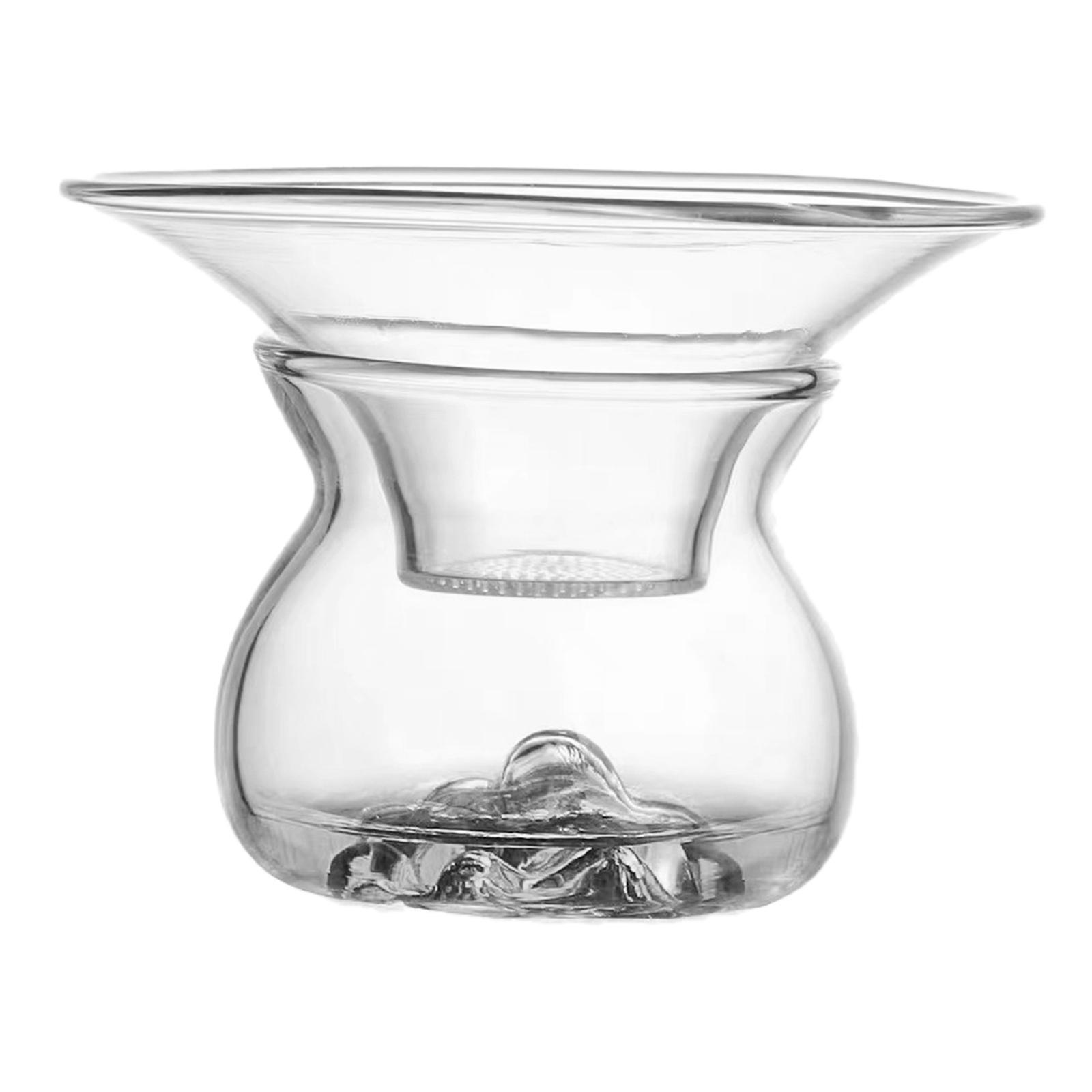 Portable Glass Tea Strainer Teapot Filter Clear Tea Filter Tea Accessories