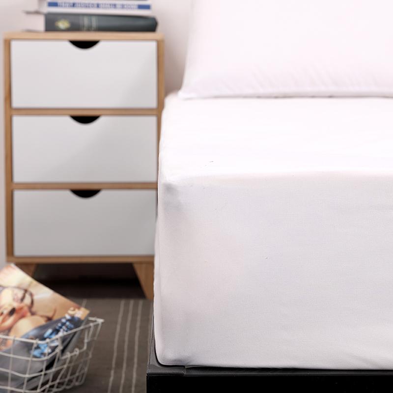 100% Polyester Màu Trơn Thun Ga Dễ Dàng Chăm Sóc Và Vệ Sinh Được Trang Bị Tấm Dành Cho Giường Tấm Bảo Vệ Nệm