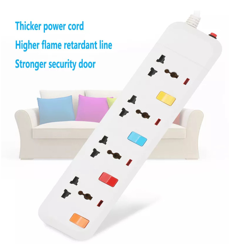 Ổ Cắm Nối Dài 5 mét 3,4,5 Lỗ Công Tắc 2500W