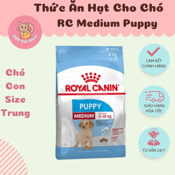 Royal Canin Medium Puppy - Thức Ăn Hạt Cho Chó Con Giống Vừa