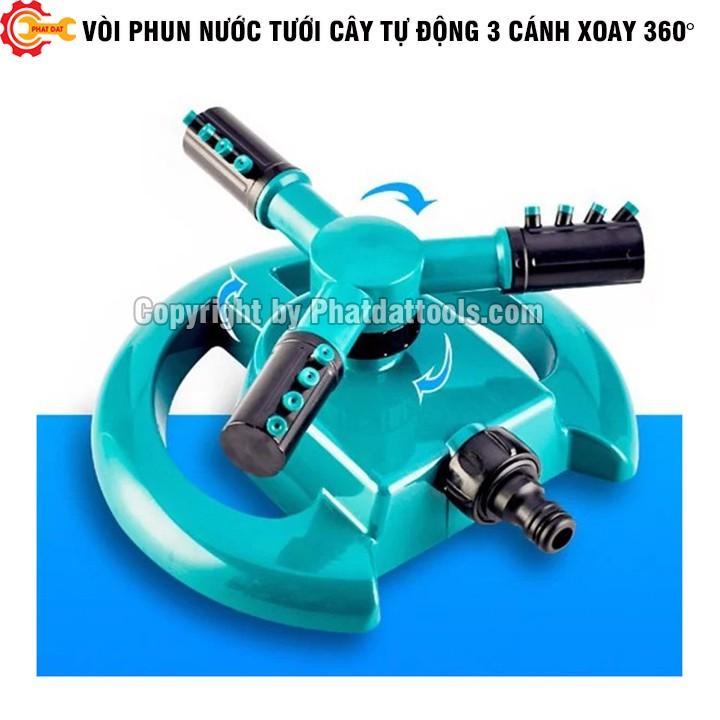 Vòi Phun Nước Tưới Cây Tự Động 3 Cánh