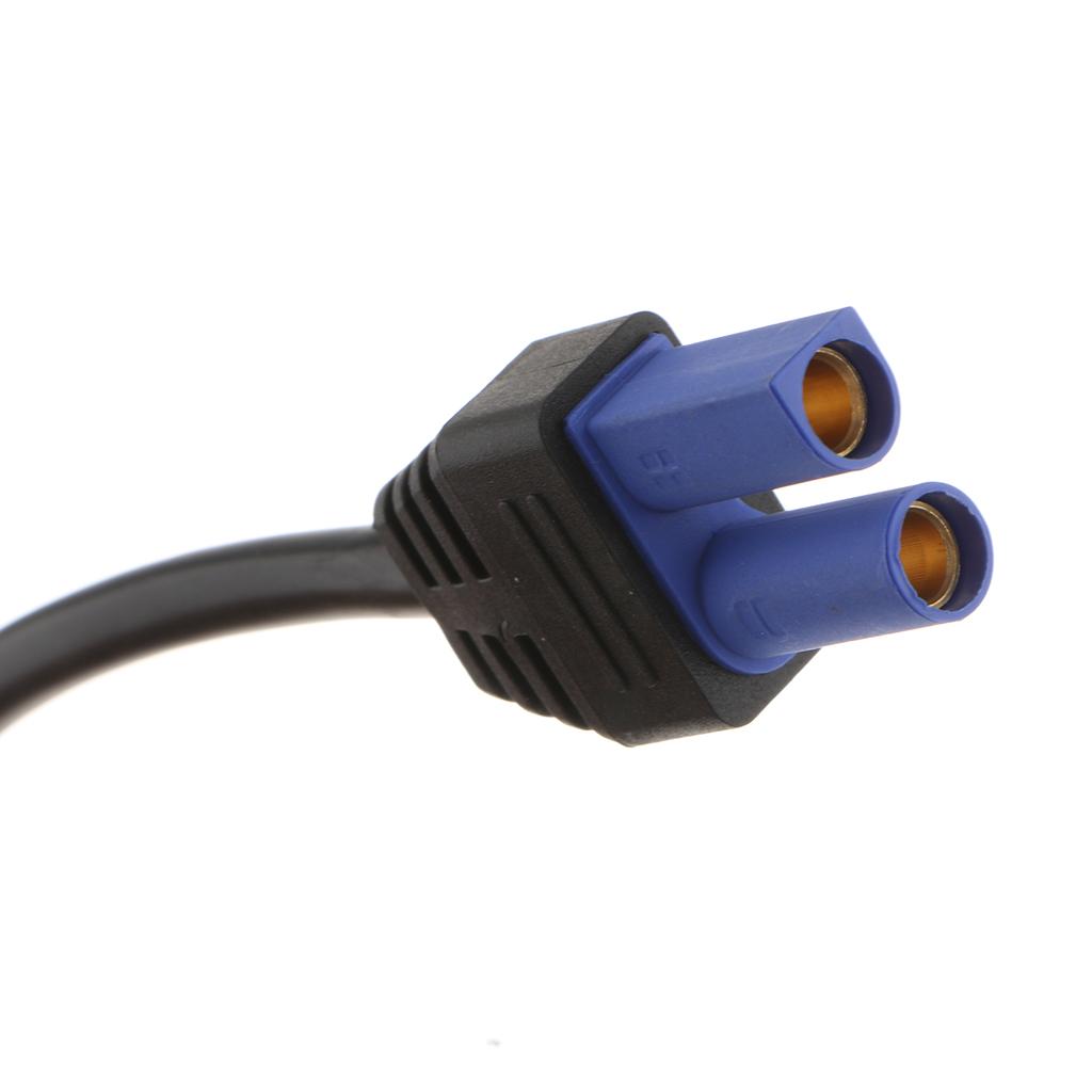 20 Inch EC5 to DC 5.5 Mm X 2.5 Mm Coaxial Cable Adapter Cable Black