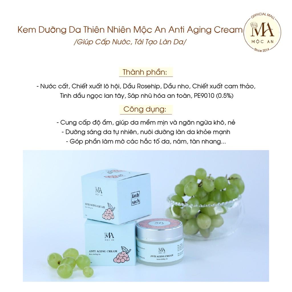 Kem Dưỡng Da Thiên Nhiên Mộc An Anti Aging Cream Giúp Cấp Nước, Tái Tạo Làn Da 50g