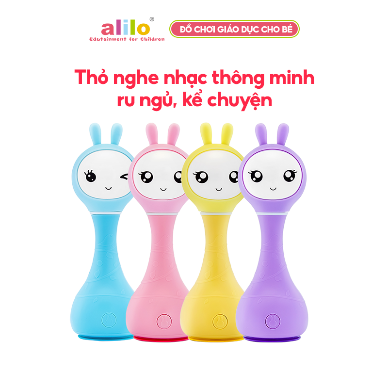 Lục lạc phát nhạc thông minh giáo dục cho bé Alilo Smarty R1 - Đồ chơi trẻ em, đồ chơi giáo dục sớm - Hàng chính hãng - Máy phát nhạc, kể chuyện cho bé, trợ lý giấc ngủ giúp bé ngủ ngon