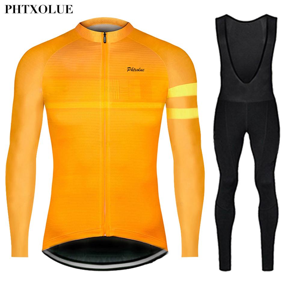 Phtxolue Tay Dài Đi Xe Đạp Bộ Nam Xe Đạp Quần Áo Thoáng Khí Mùa Thu Xe Đạp Áo Quần Áo Maillot Ropa Ciclismo Color: QY632-8 Size: XS