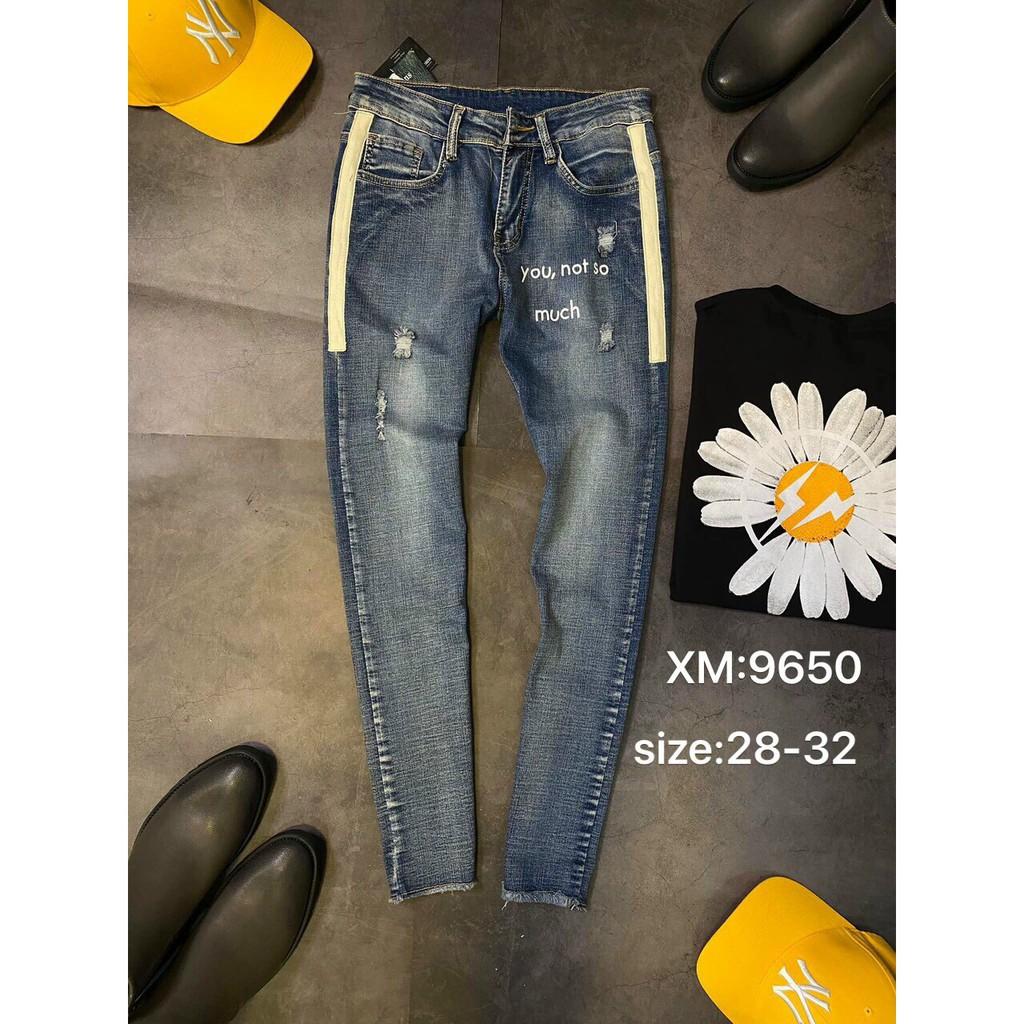 Quần jean nam chạy viền hai bên