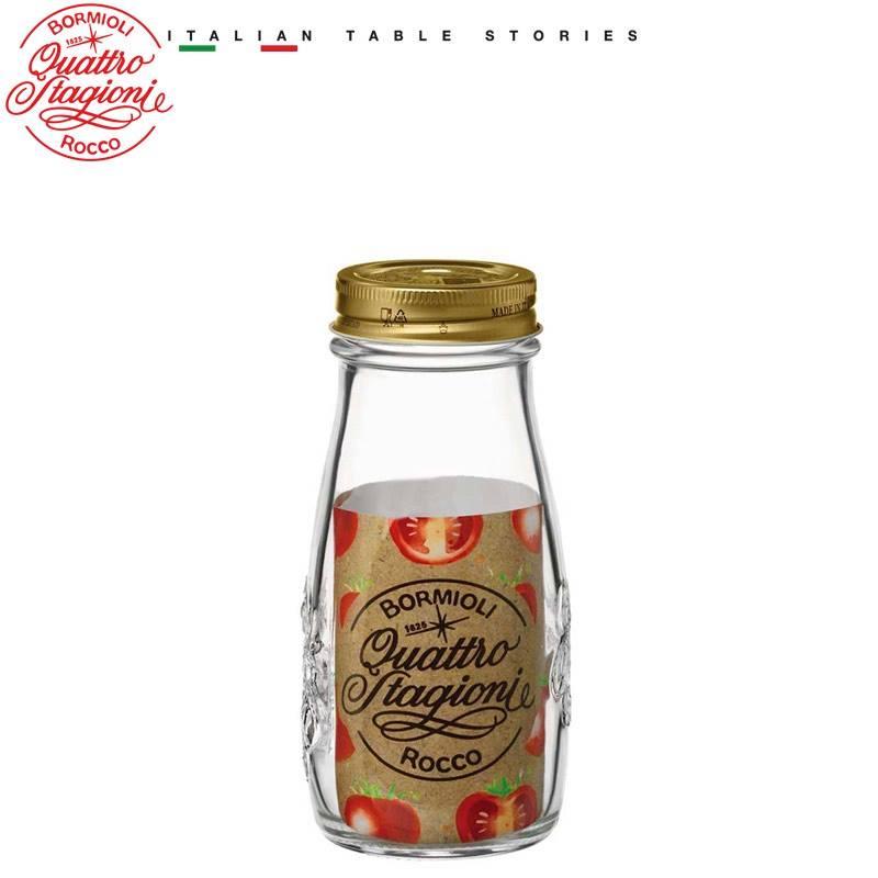 Combo 12 chai thủy tinh nắp vặn Quattro Stagioni 400ml, đựng sữa hạt, sinh tố, nước ép trái cây