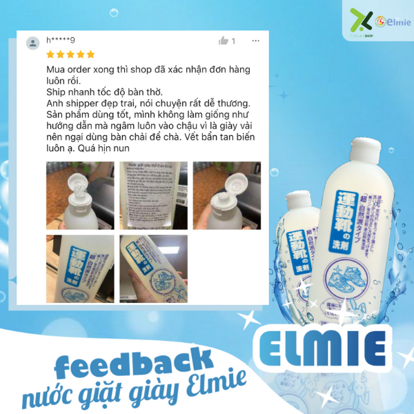 Nước giặt giày thể thao Elmie - 500ml