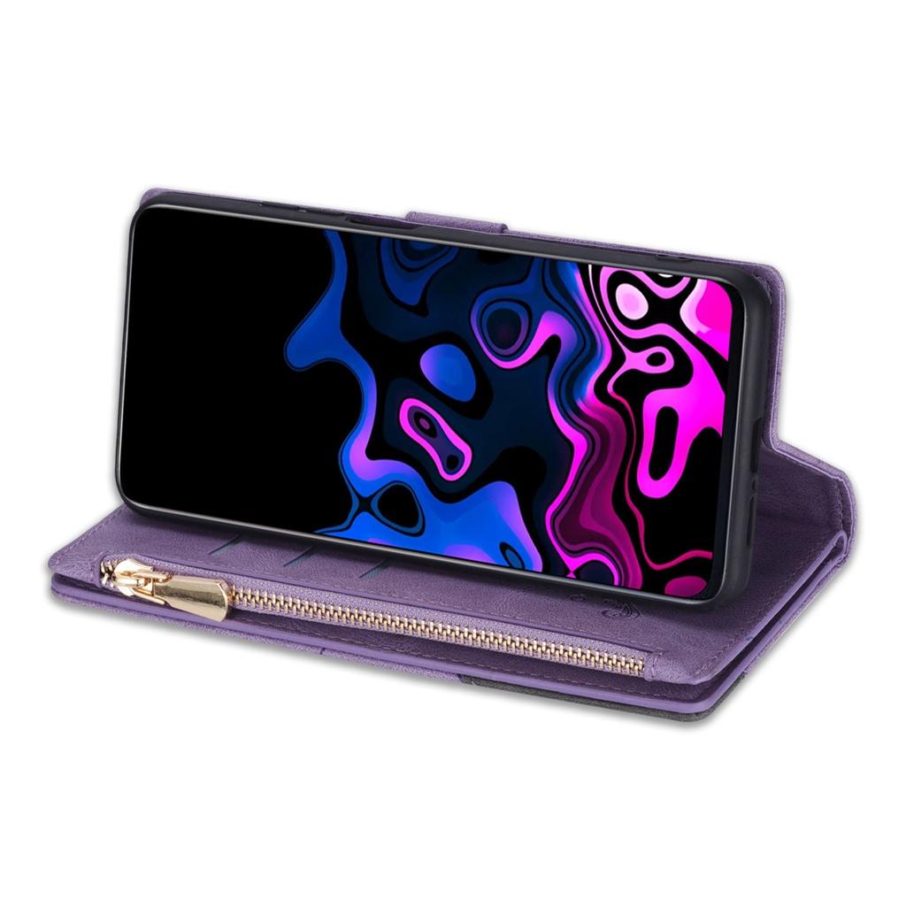 Ốp điện thoại da nắp lật dạng ví có khóa kéo đa năng cho iPhone 6 Plus 6S Plus 7 Plus iPhone 8 Plus X XR XS Max SE
