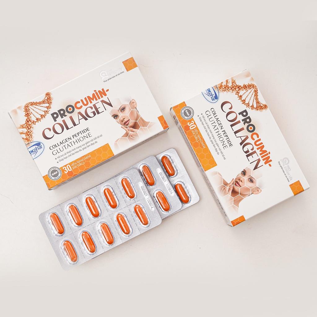 Thực phẩm chức năng đẹp da, Thực phẩm bảo vệ sức khỏe ProCumin-Collagen Hộp 30 viên