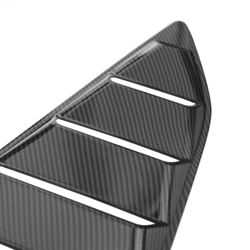 Black Side Window 1/4  Louver Cover For   16-18