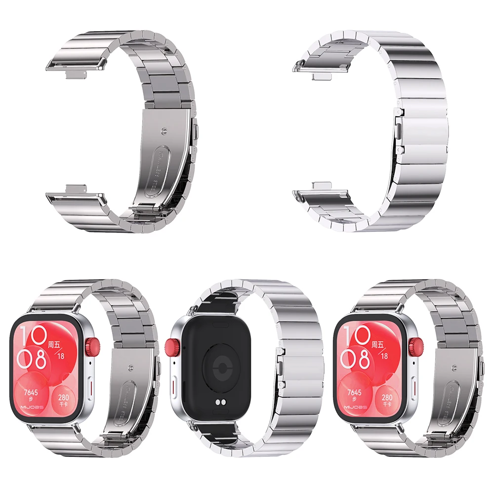 Dây Thép Mắt Ngang cho Huawei Watch Fit 3 / Huawei Watch Fit 4 / Huawei Watch Fit 4 Pro - Hàng Chính Hãng