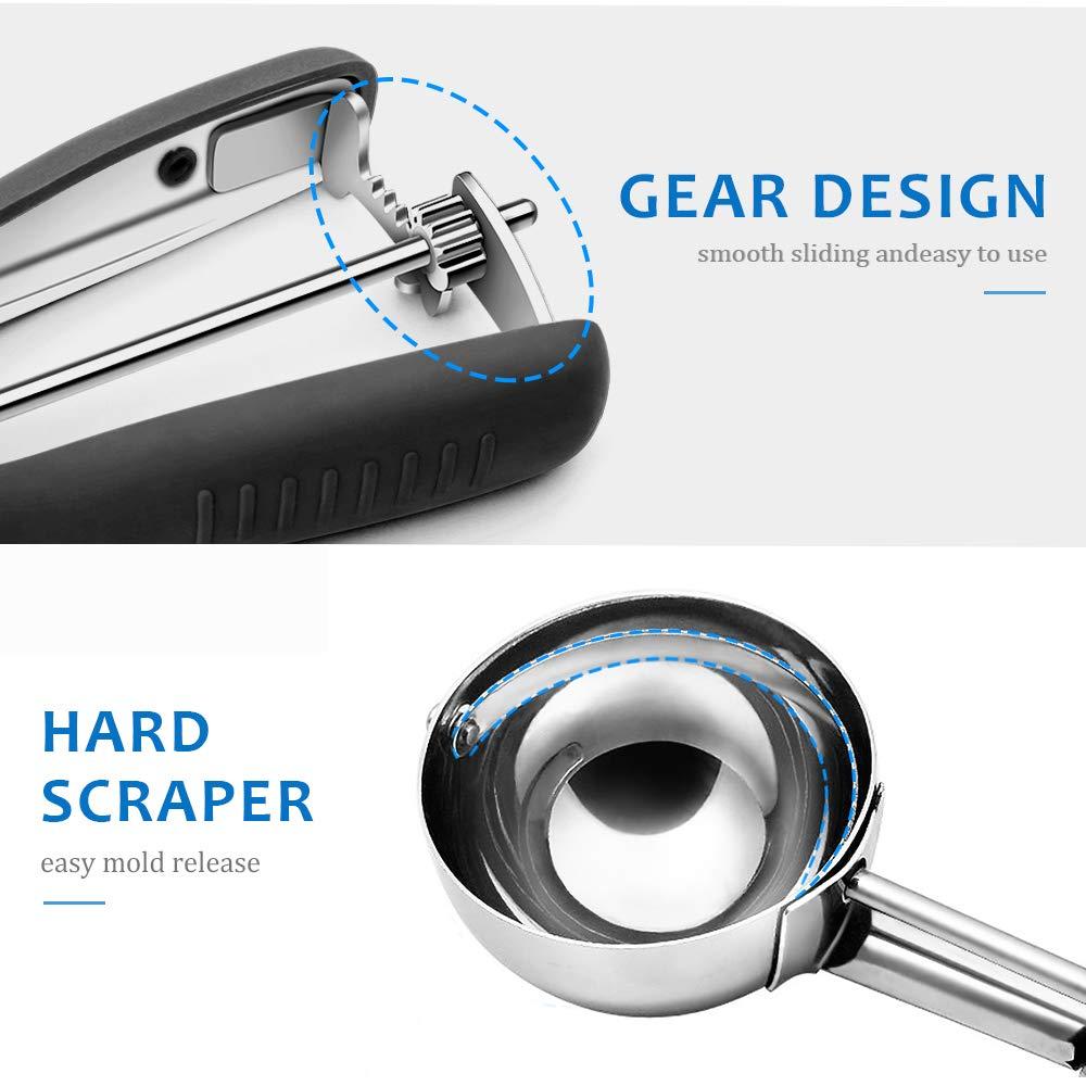 Bộ Muỗng Bắt Kem Bằng Inox Dùng Làm Kem, Dưa, Thịt Viên