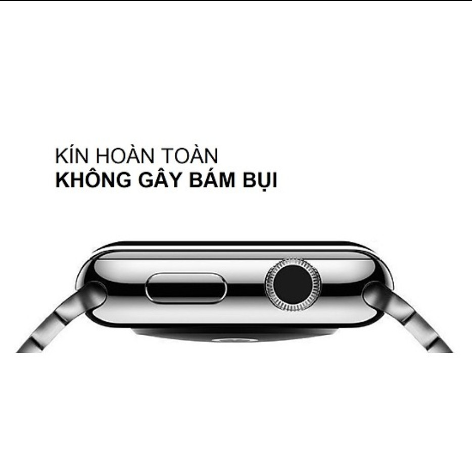 Miếng Dán Cường Lực 3D Cho Apple Watch đủ size 38/40/42/44mm chống bám vân tay