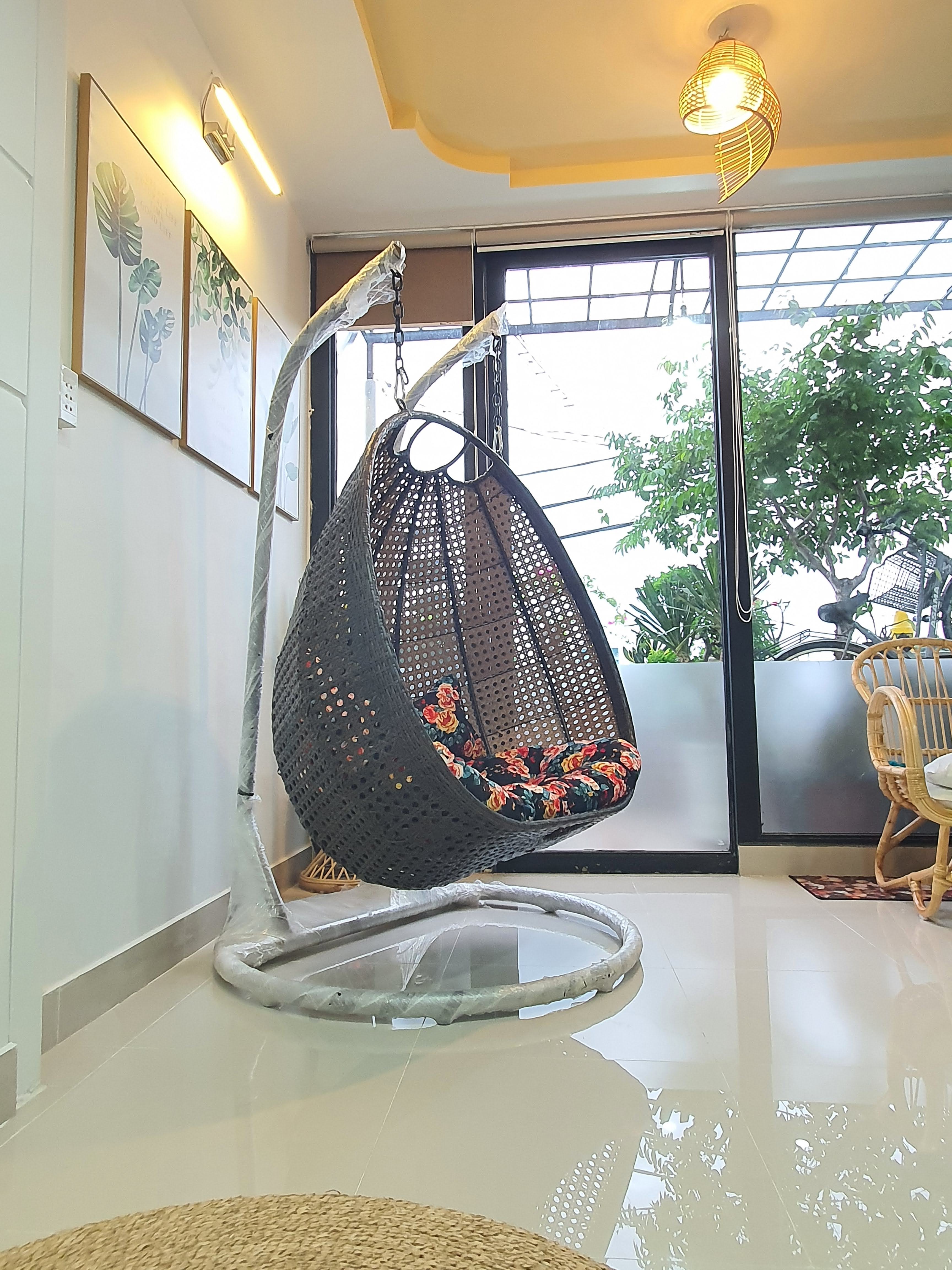 Xích đu đôi home decore 2 cần treo N1