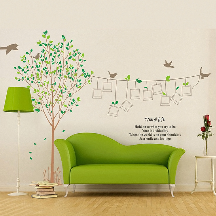 Decal Dán Tường Cây Khung Hình Binbin PK228 (180 x 100 cm)