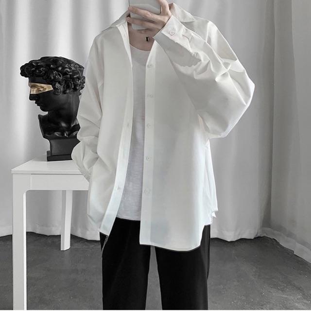 Sơ mi tay dài trơn