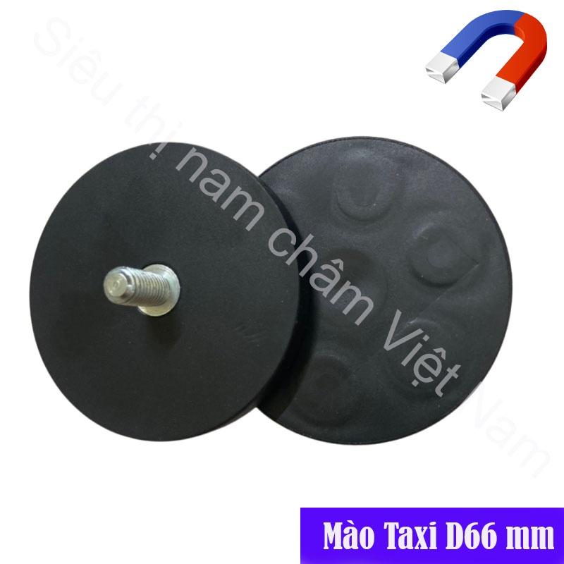 Nam châm mào taxi kích thước D66mm, nam châm siêu lực hút 1 bộ