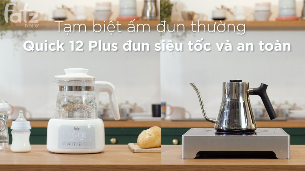 Máy đun Và Hâm Nước Pha Sữa Fatz Baby - Quick 12 Plus + FB3504BH
