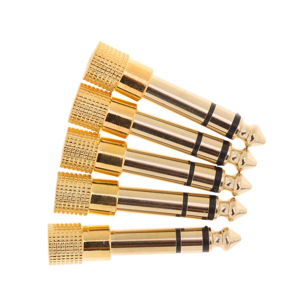 6.3mm 1/4" Male Plug to 3.5mm 1/8" Female Jack Stereo Audio Adapter