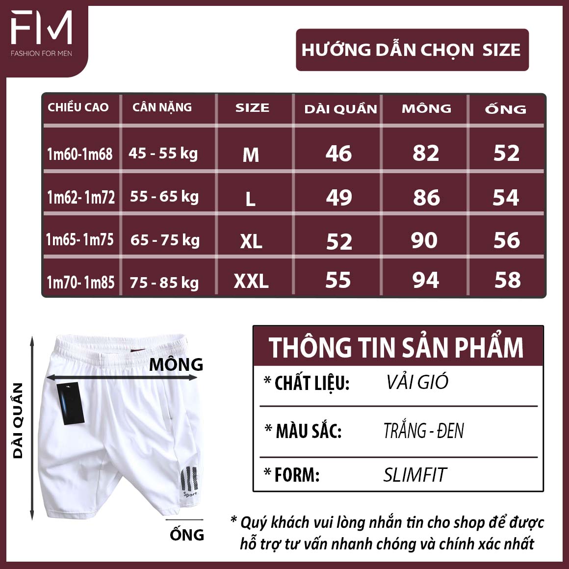 Quần short nam thể thao ba sọc cao cấp thoải mái, năng động, trẻ trung – FORMEN SHOP – FMPS153