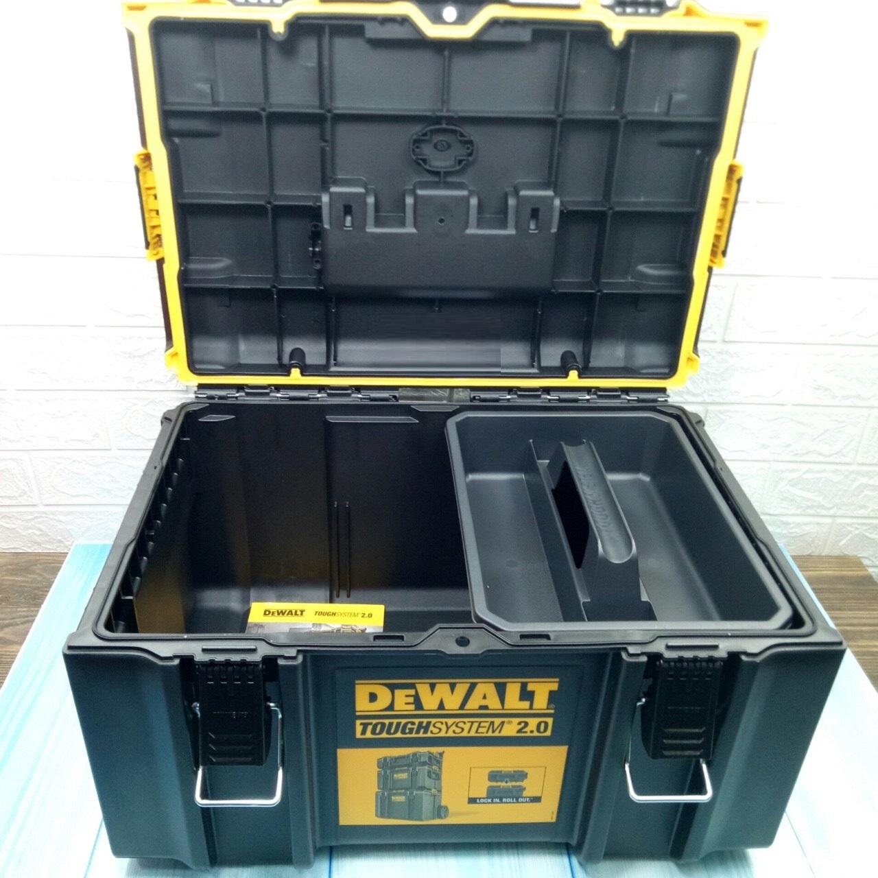 THÙNG ĐỰNG DỤNG CỤ (NHỰA) TOUGHSYSTEM2 (554X371X308 MM) 50KG DEWALT DWST83294-1 - HÀNG CHÍNH HÃNG