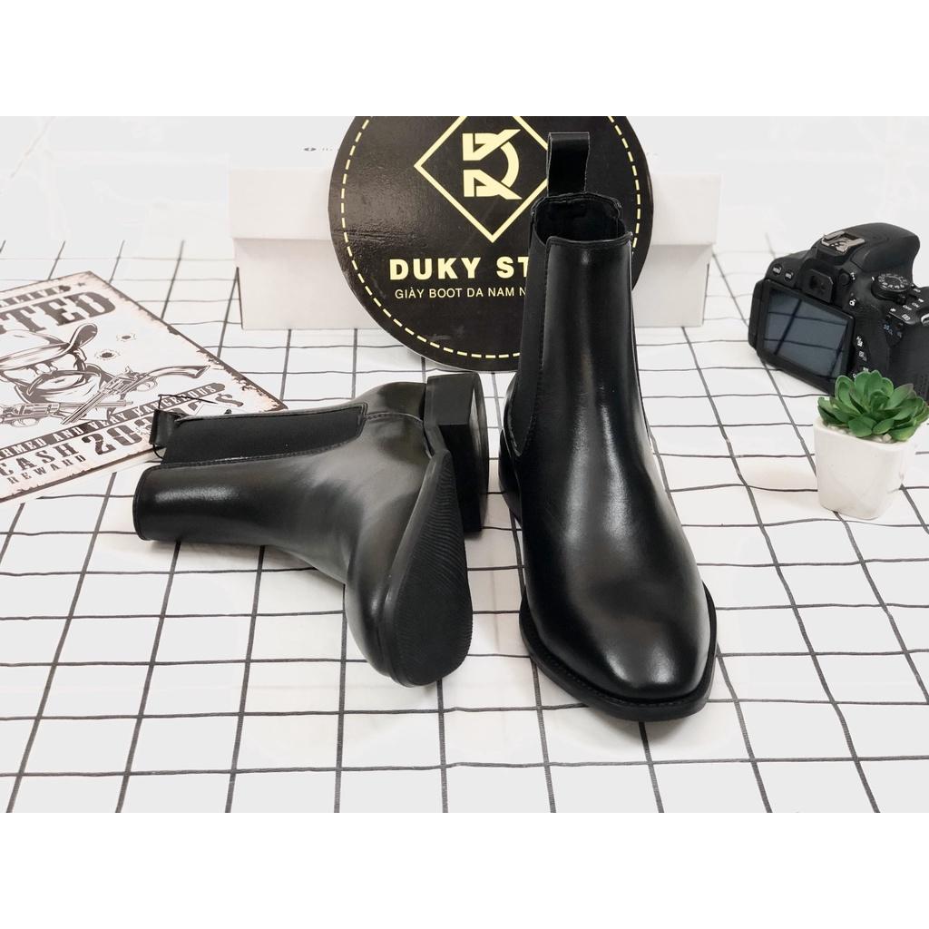 Chelsea boot da bò cao cấp đế phíp gỗ