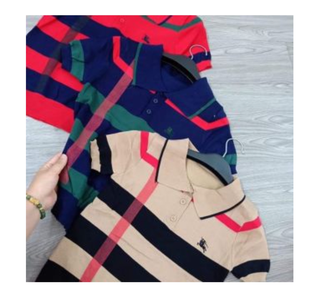 Áo dệt kim tay ngắn áo len nữ polo kiểu mỏng Hàn Quốc chất len tăm cổ bẻ xiaozhai_T2B7