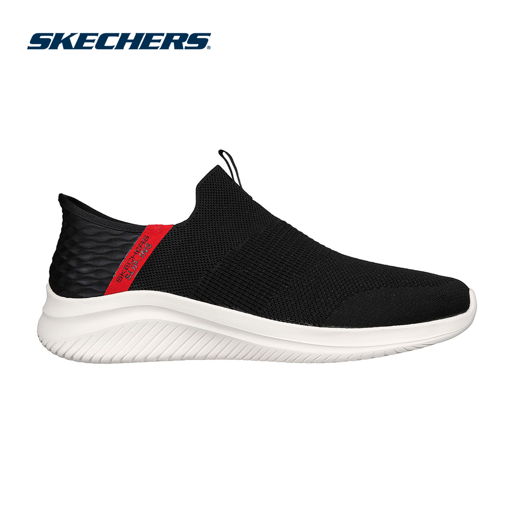 Skechers Nam Giày Thể Thao Xỏ Chân Đi Bộ Tập Gym, Thường Ngày, Đi Học, Đi Làm Slip-Ins Sport Ultra Flex 3.0 Viewpoint walking Air-Cooled Memory Foam Stretch Fit - 232451-BKRD