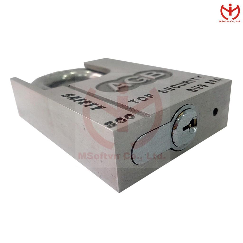 Ổ khóa chống cắt AGB S60 thân Inox SUS 304 rộng 60mm - MSOFT