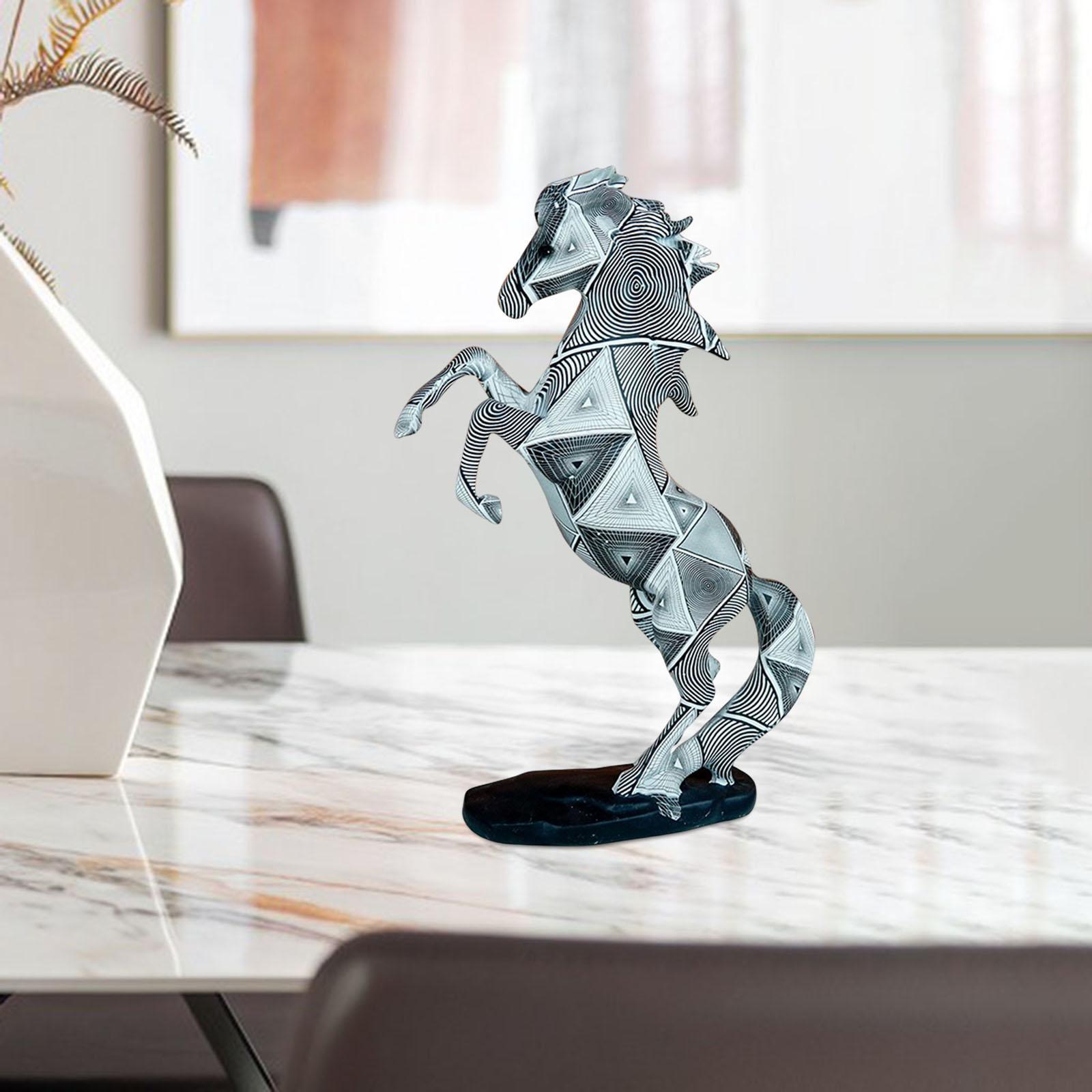 Horse Statues Animal Sculptures Decorative Souvenirs Gifts Resin Figurines for Cabinet