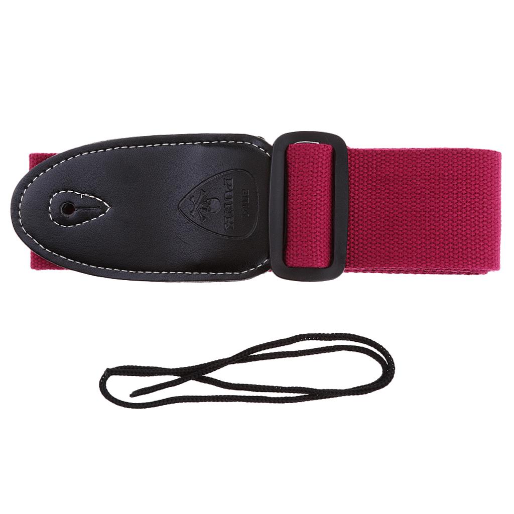 Portable Adjustable Guitar Strap with PU Leather Ends for Folk/Classical/Electric Guitar Bass Accessory Parts