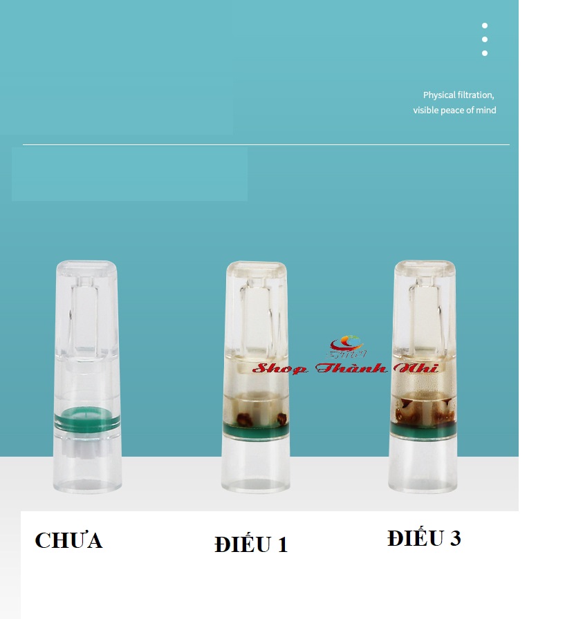 Hộp 100 đầu tẩu thuốc nhựa dẻo bảo vệ sức khỏe Hewang
