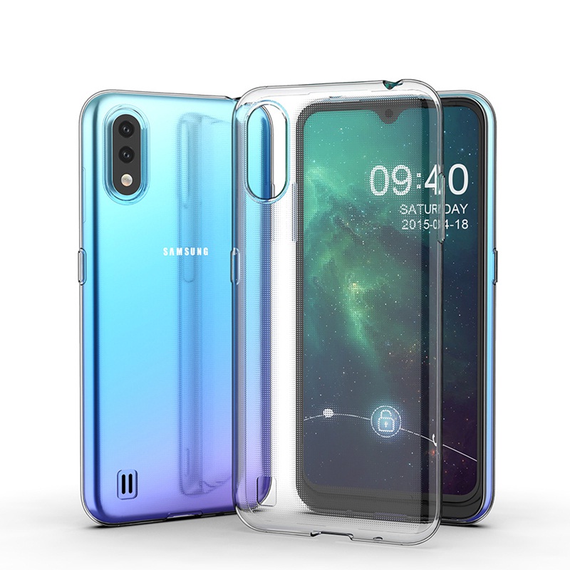 Ốp lưng dẻo silicon cho Samsung Galaxy A01 hiệu Ultra Thin - Hàng nhập khẩu