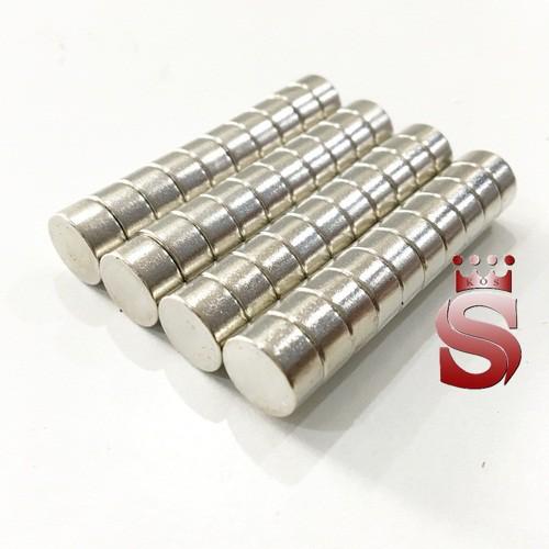 Nam châm vĩnh cửu kích thước 10x5mm mạ nikel