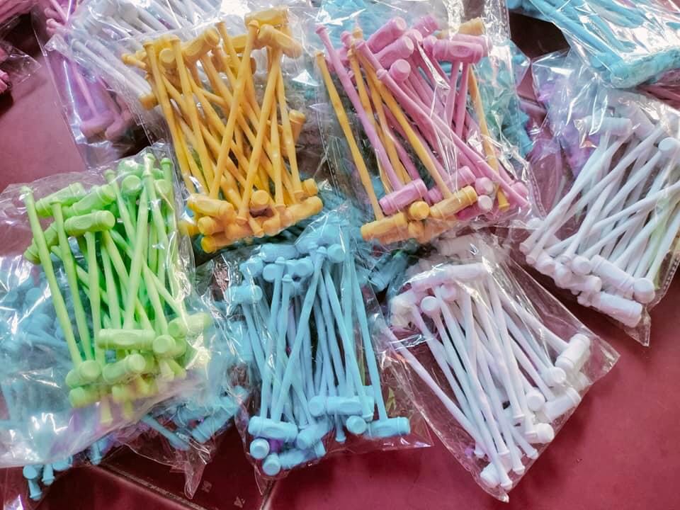 Búa Gõ ĐỒ CHƠI LẮP RÁP, dài 16cm, ngang 5cm, hỗ trợ lắp các mảnh ghép chắc chắn hơn