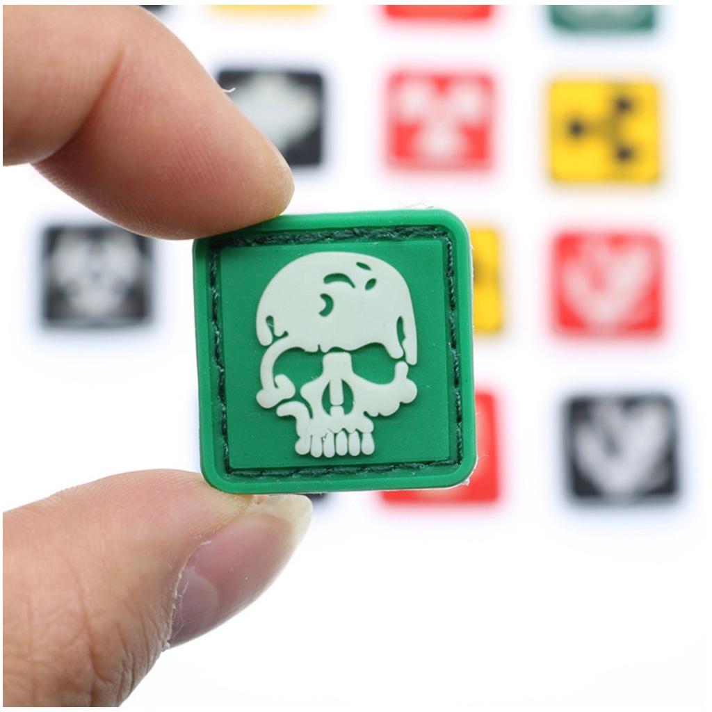 Patch_velcro PVC mini huy hiệu chiến thuật gắn quần áo_ba lô_túi xách