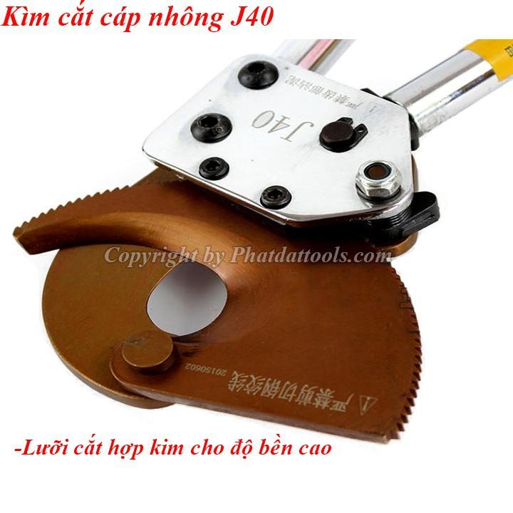 Kéo cắt cáp J40 - Kìm cắt cáp kiểu nhông J40 - Phạm vi cắt tối đa 40mm hoặc tiết diện cáp 300mm2