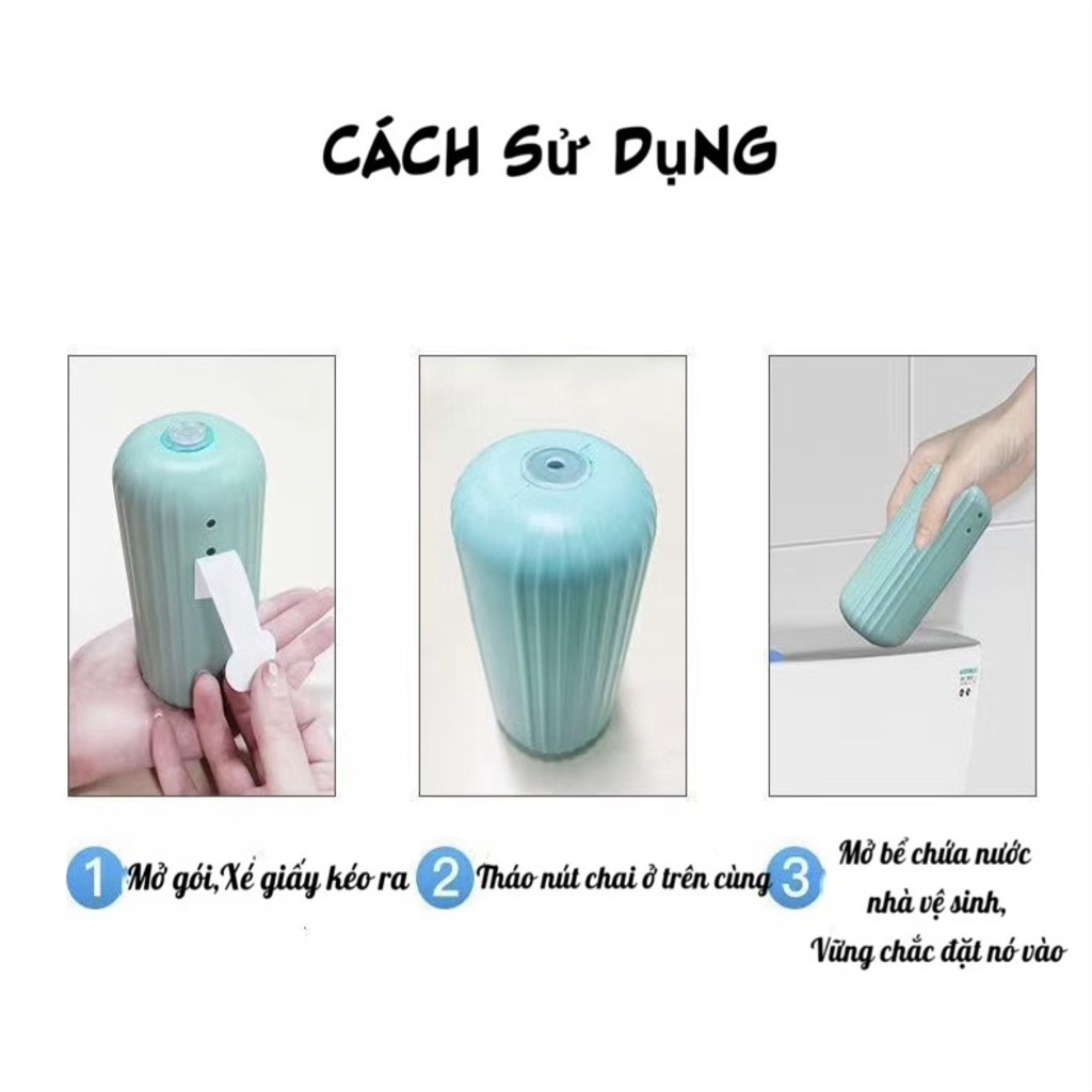 Lọ Thả Bồn Cầu Lọ Tẩy Bồn Cầu Diệt Khuẩn Khử Mùi Cao Cấp Mùi Hương Nhẹ 4 Màu Sắc Tự Nhiên