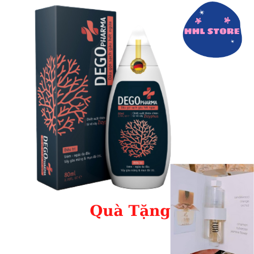 Dego Pharma - Dầu gội sạch vảy gàu mảng trắng, hết ngứa da đầu (80ml) Tặng Mẫu Test Nước Hoa LUA