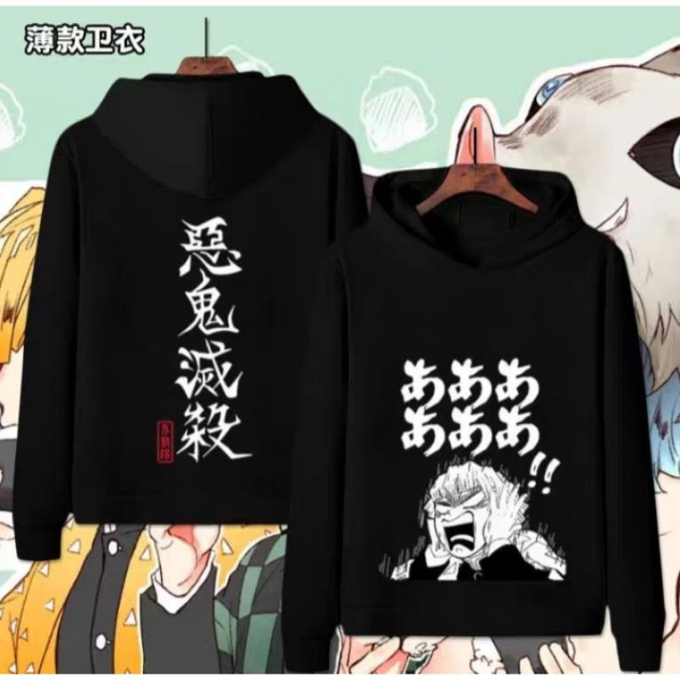 Áo Hoodie Dài Tay Nam Nữ Anime Demon Slayer: Kimetsu no Yaiba0 giá tận xưởng
