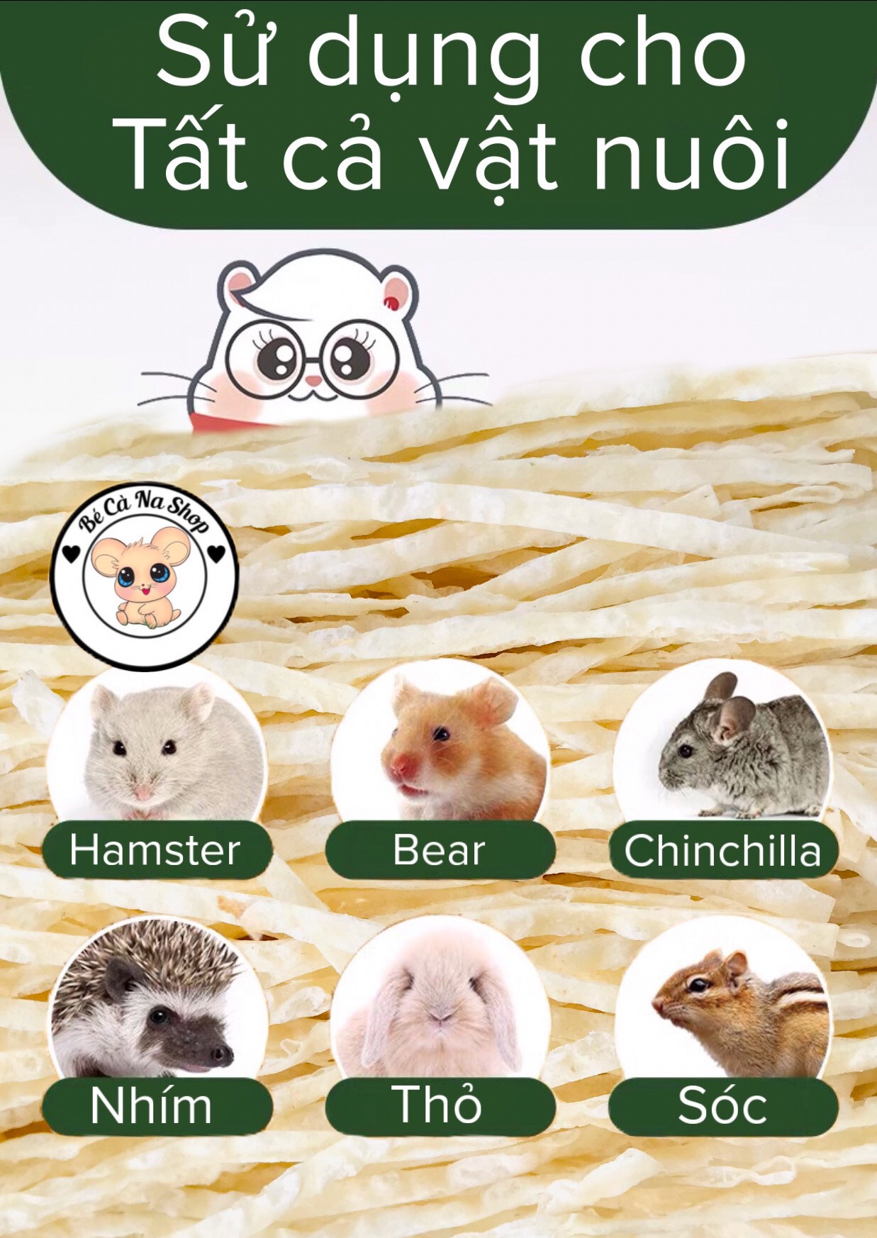 Cá tuyết sợi cho hamster ,thỏ bọ sóc. hàng nhập thái lan