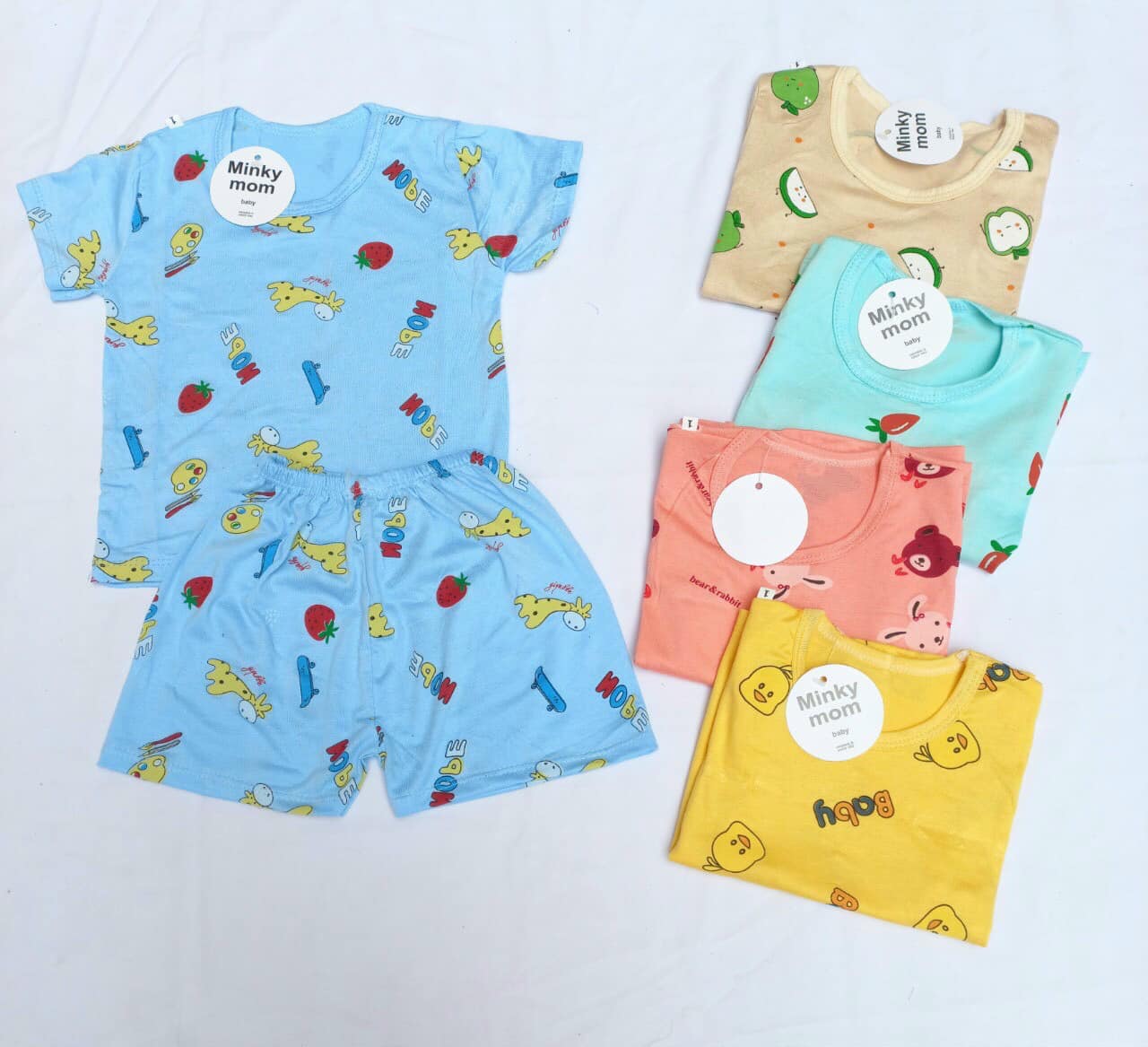 Set bộ thun lạnh Minky mom mẫu mới cho bé