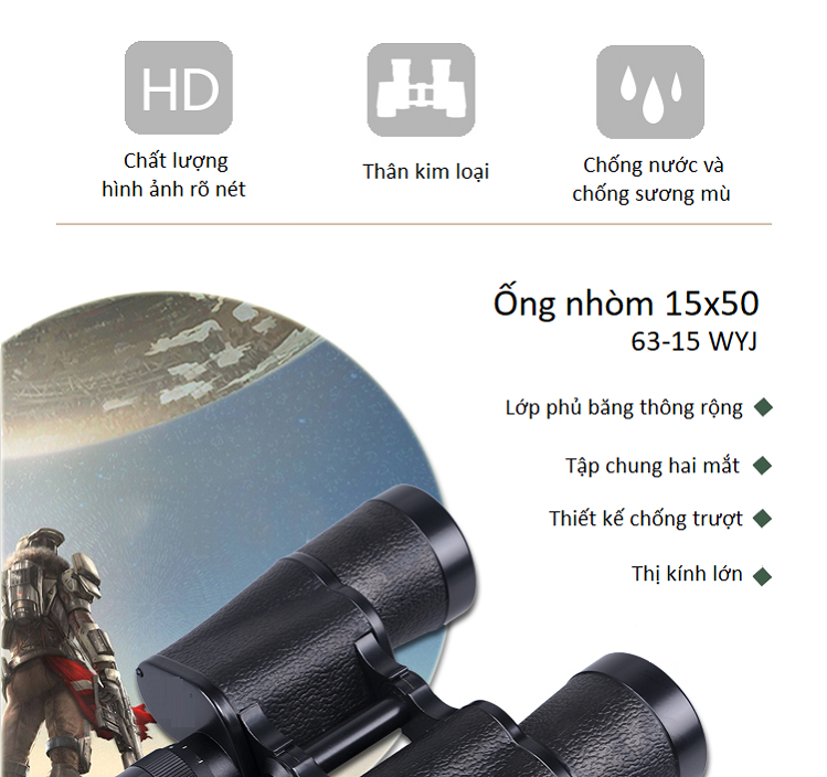 Ống Nhòm Cao Cấp 15x50 Sự Lựa Chọn Hoàn Hảo Cho Mục Đích Quân Sự Hay Các Mục Đích Dân Sự Như Quan Sát Thiên Nhiên