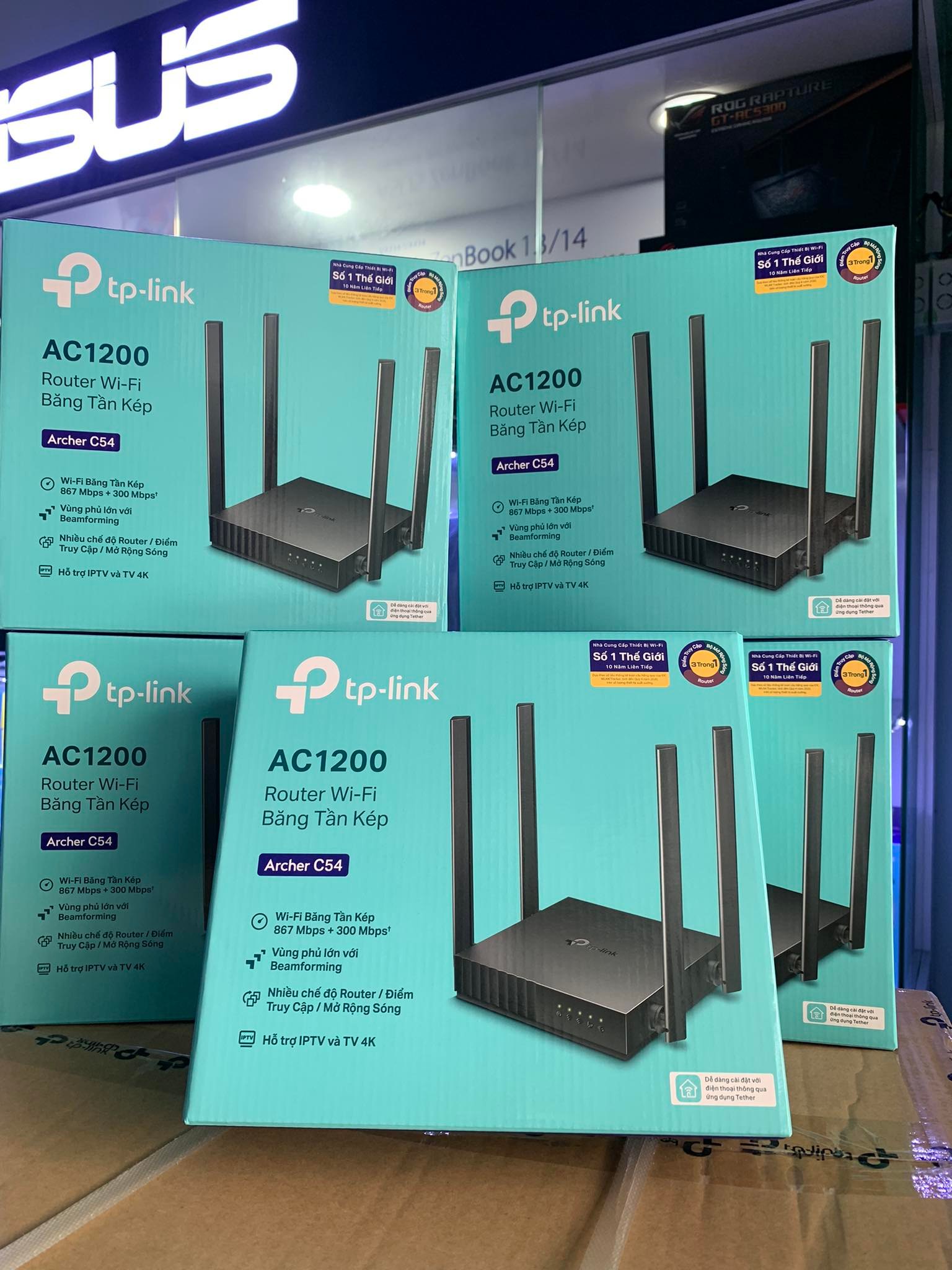 Archer C54  Router Wi-Fi Băng Tần Kép AC1200 Hàng Chính Hãng