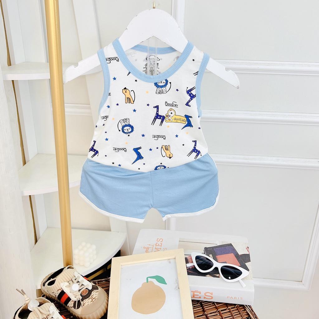 Bộ Ba Lỗ Cao Cấp Vải Thun Lạnh Cho Bé Sơ Sinh Từ 3-11kg, Vải Mềm - Đẹp - Thông Thoáng Thấm Hút Mồ Hôi Tốt -