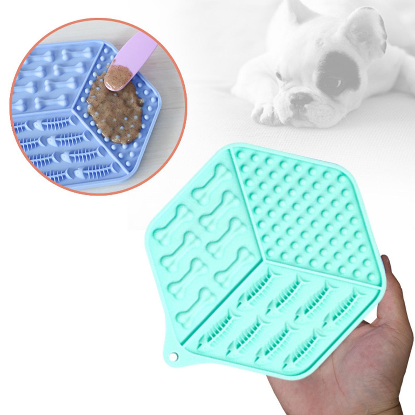 Silicone Dog Lick Pad Mat Slow Feeder for  Nail Trimming