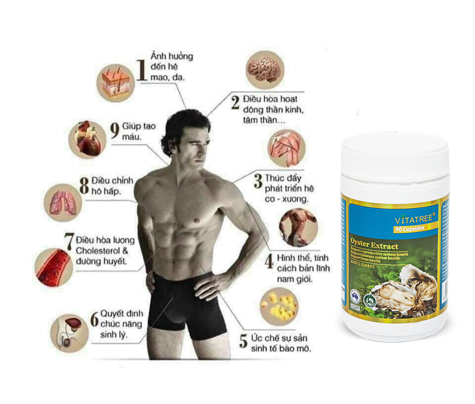 Viên uống tinh chất hàu Vitatree Oyster Extract 90 viên