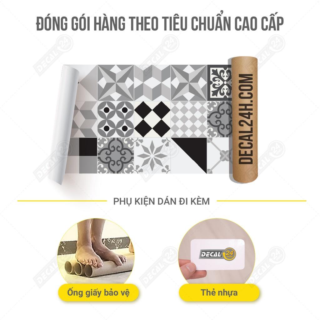 Decal Gạch Bông Siêu Đẹp Decal24h, Sắc Màu Hoa Văn Cổ Điển, Chất liệu Đài Loan, Đa Dạng về Mẫu Mã Hàng Cao Cấp