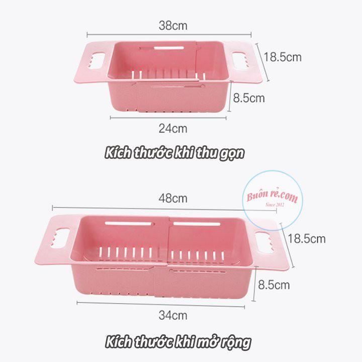 Khay, rổ gác bồn rửa chén bát thông minh gấp gọn, điều chỉnh kích thước gài tiện lợi